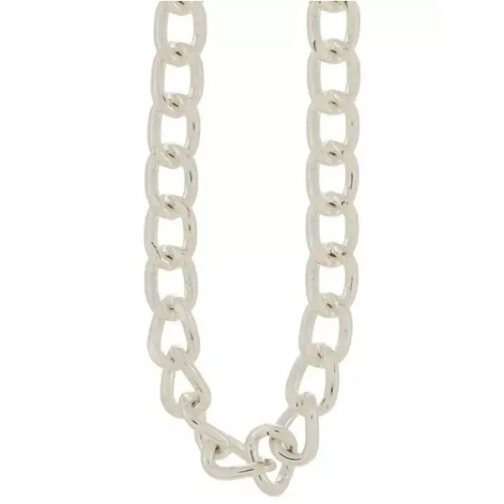 New Metal Gallery Curb Chain Necklace - 16
